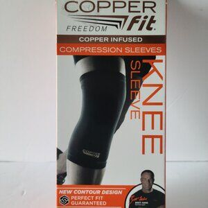 COPPER FIT FREEDOM COMPRESSION KNEE SLEEVE UNISEX X-LARGE-COPPER INFUSED